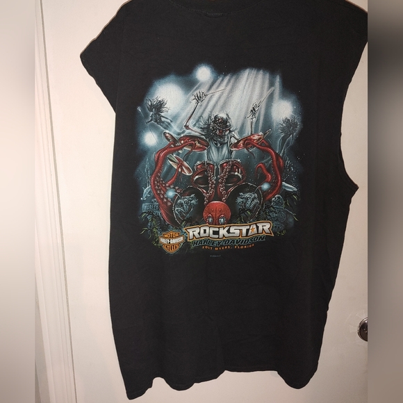 Harly Davidson muscle shirt Rockstar size 2xxl - Picture 3 of 4